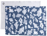 Catch of The Day Tea Towel Pack - Blue / White